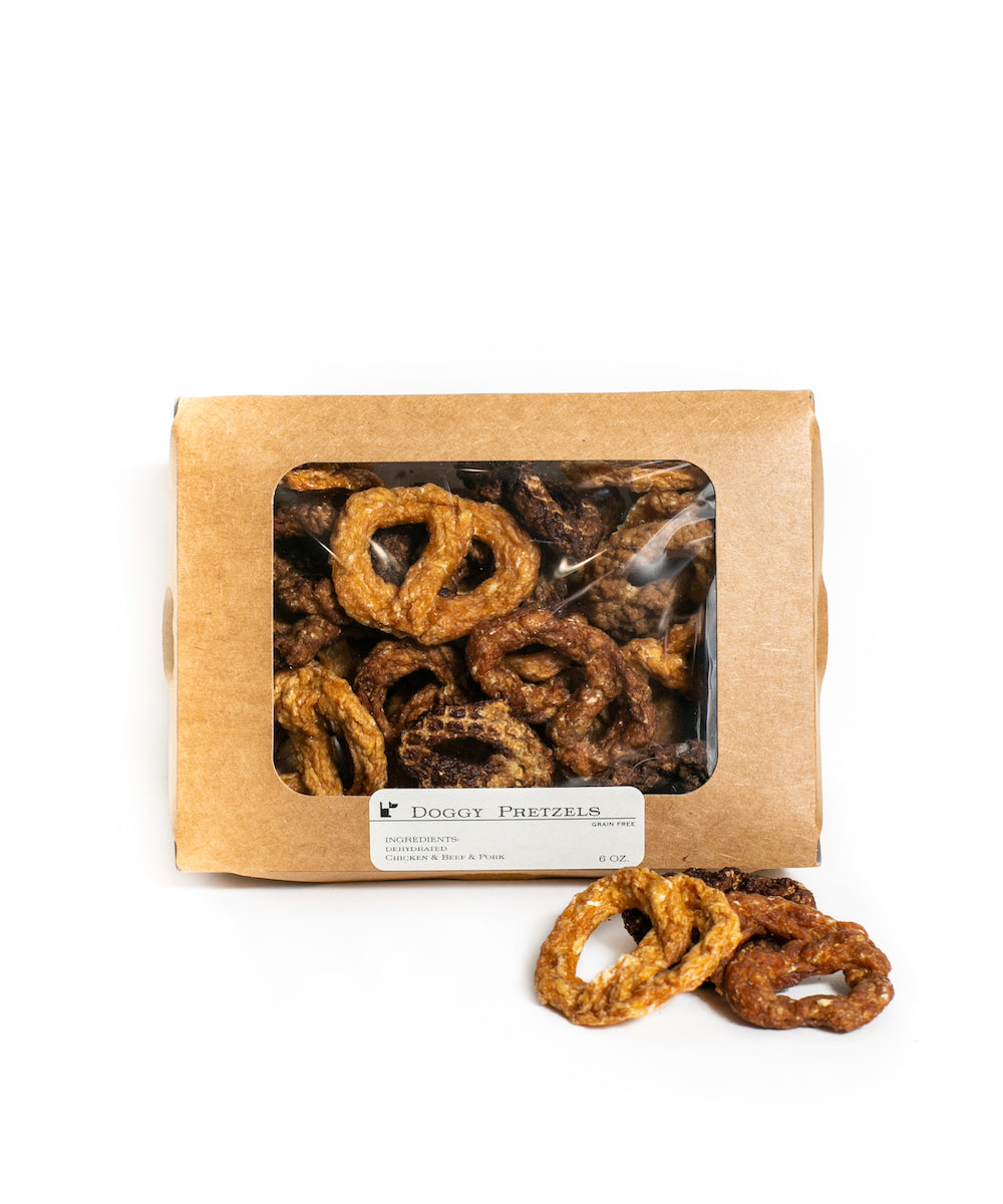 ThreeMeat Pretzels for Dogs Low Calorie Dog Treats DOGDELI